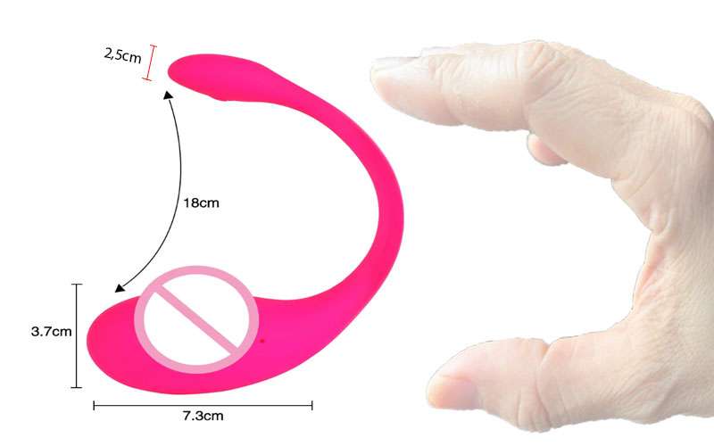 Kích thước trứng rung 2 đầu Vibrator kết nối app